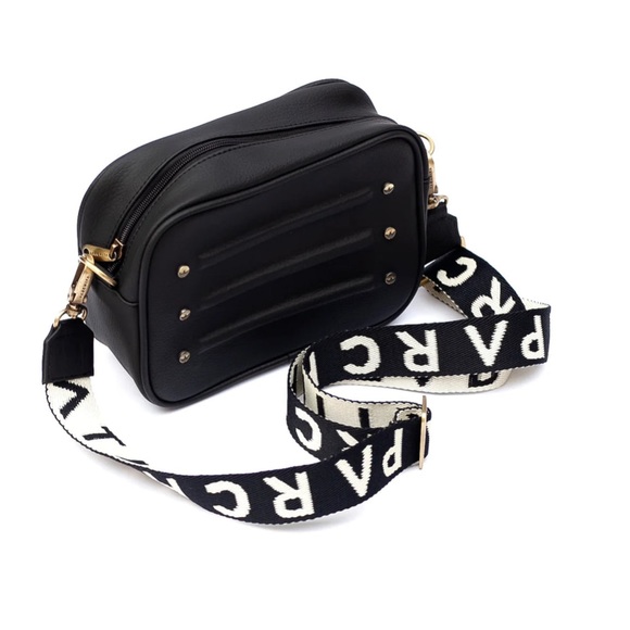 Parchita Handbags - Parchita Nuba Black Bandolera
